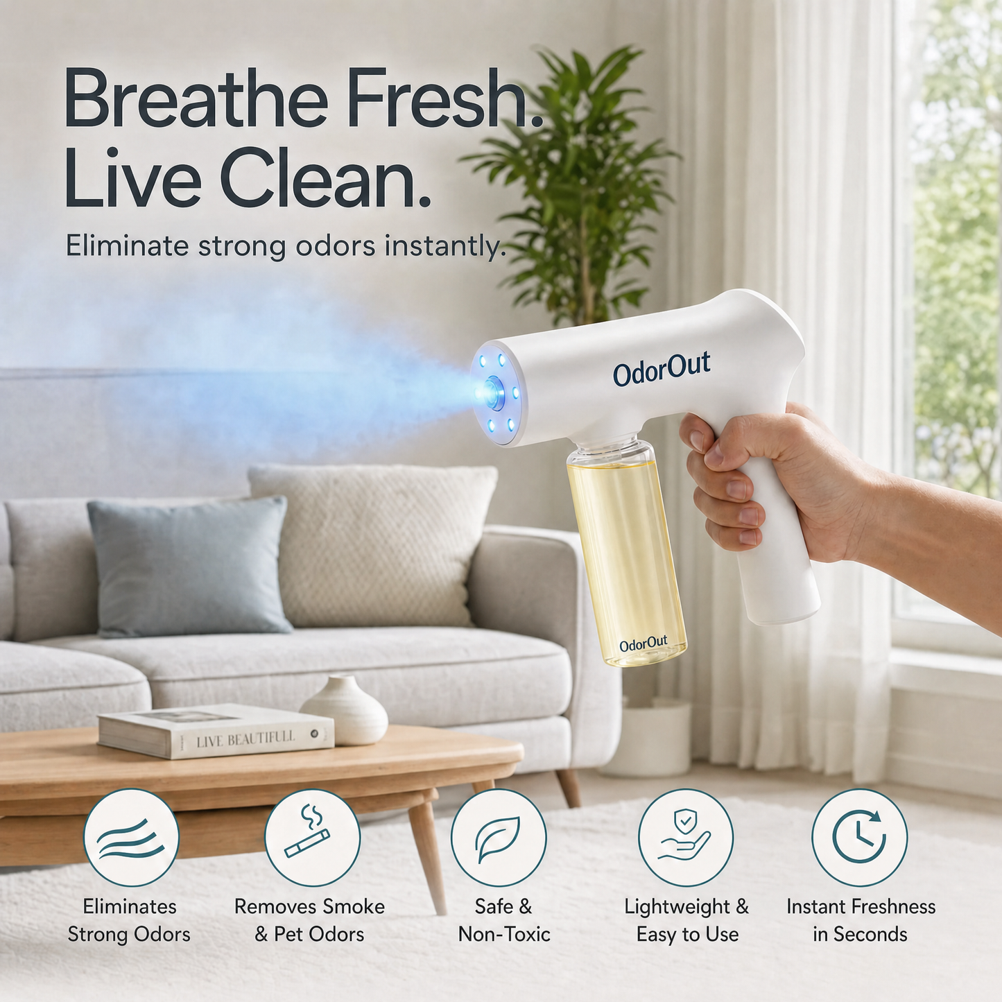 OdorOut™ Pro — The Instant Odor Eliminator